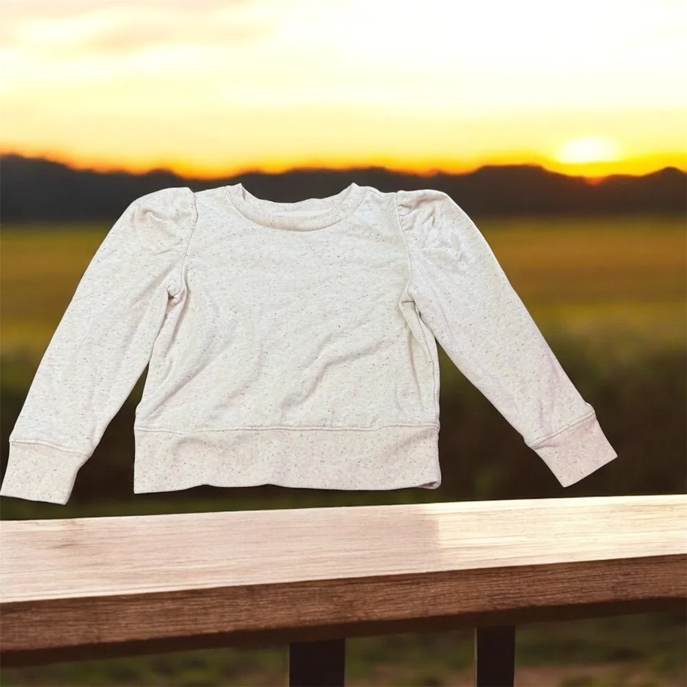 GAP Kids Speckled Cream Sweatshirt